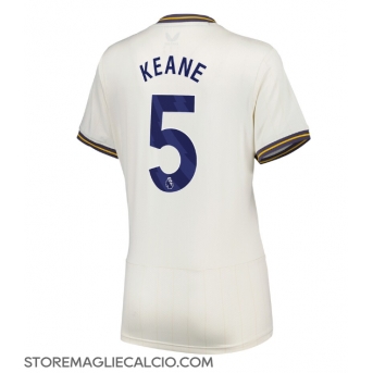 Everton Michael Keane #5 Maglia Gara Terza Repliche 2024-25 Donna Maniche Corte